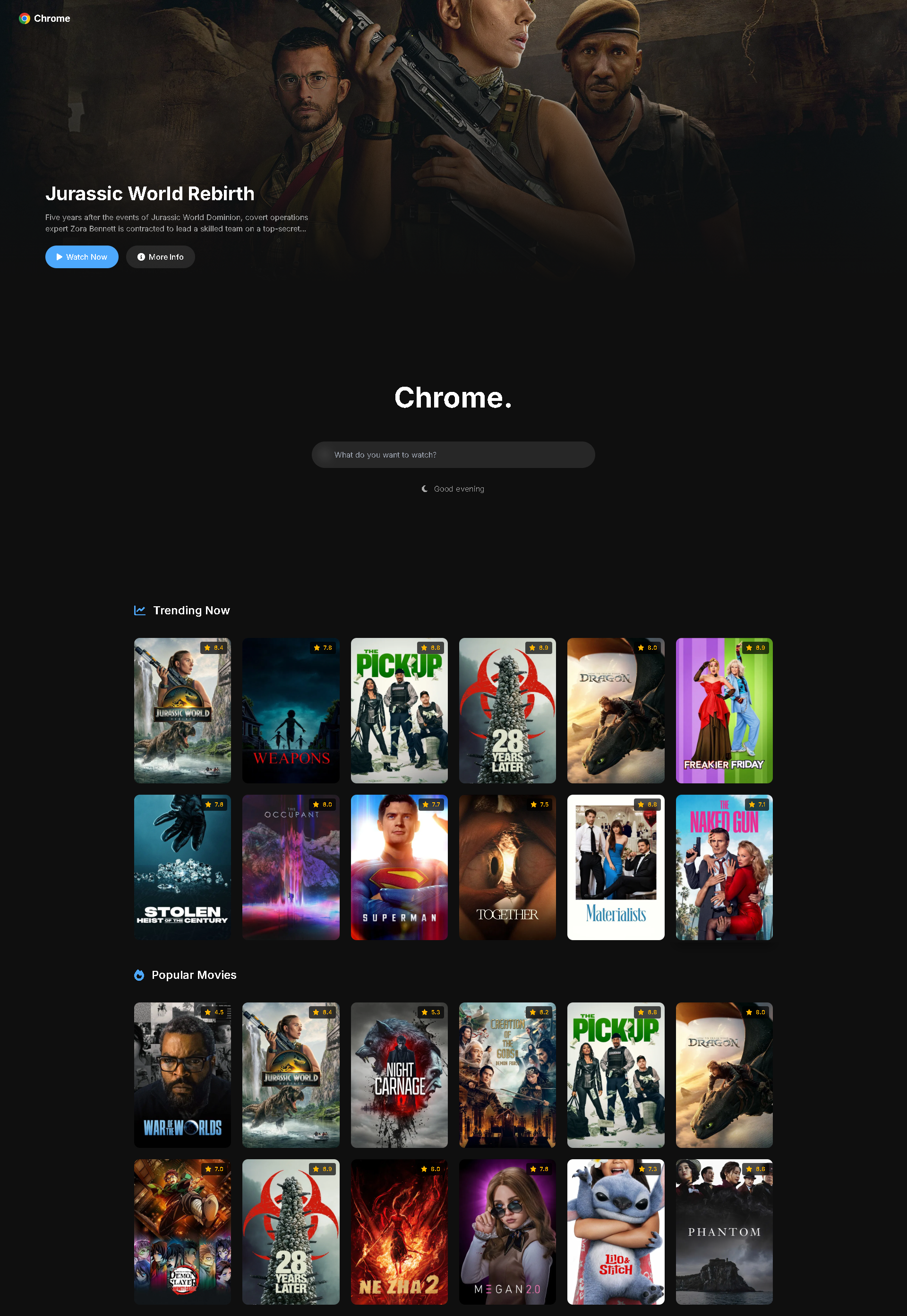 Chrome Movies screenshot